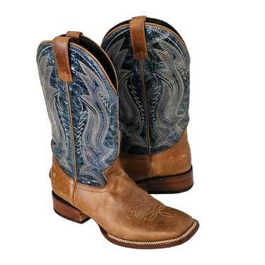 J B Dillon  Women's Boots Brown Lower Blue Upper … - image 1