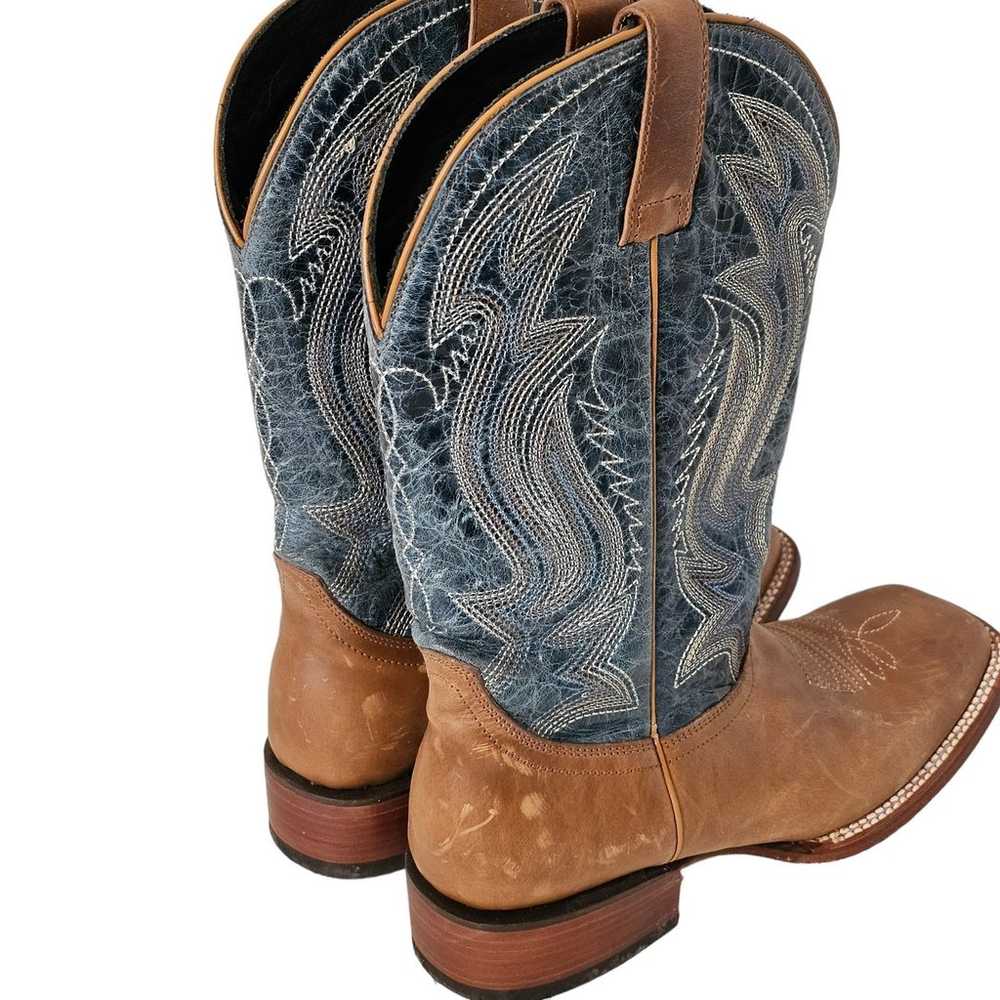 J B Dillon  Women's Boots Brown Lower Blue Upper … - image 3