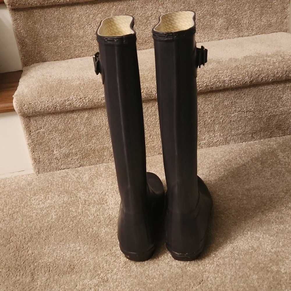 Hunter Black Classic Rain Boots Men's 4 Women's 5 - image 5