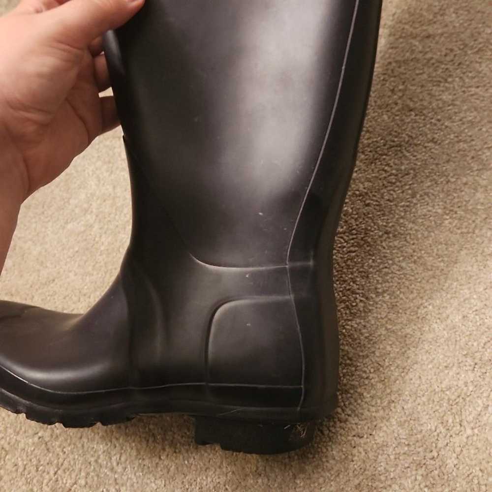 Hunter Black Classic Rain Boots Men's 4 Women's 5 - image 9