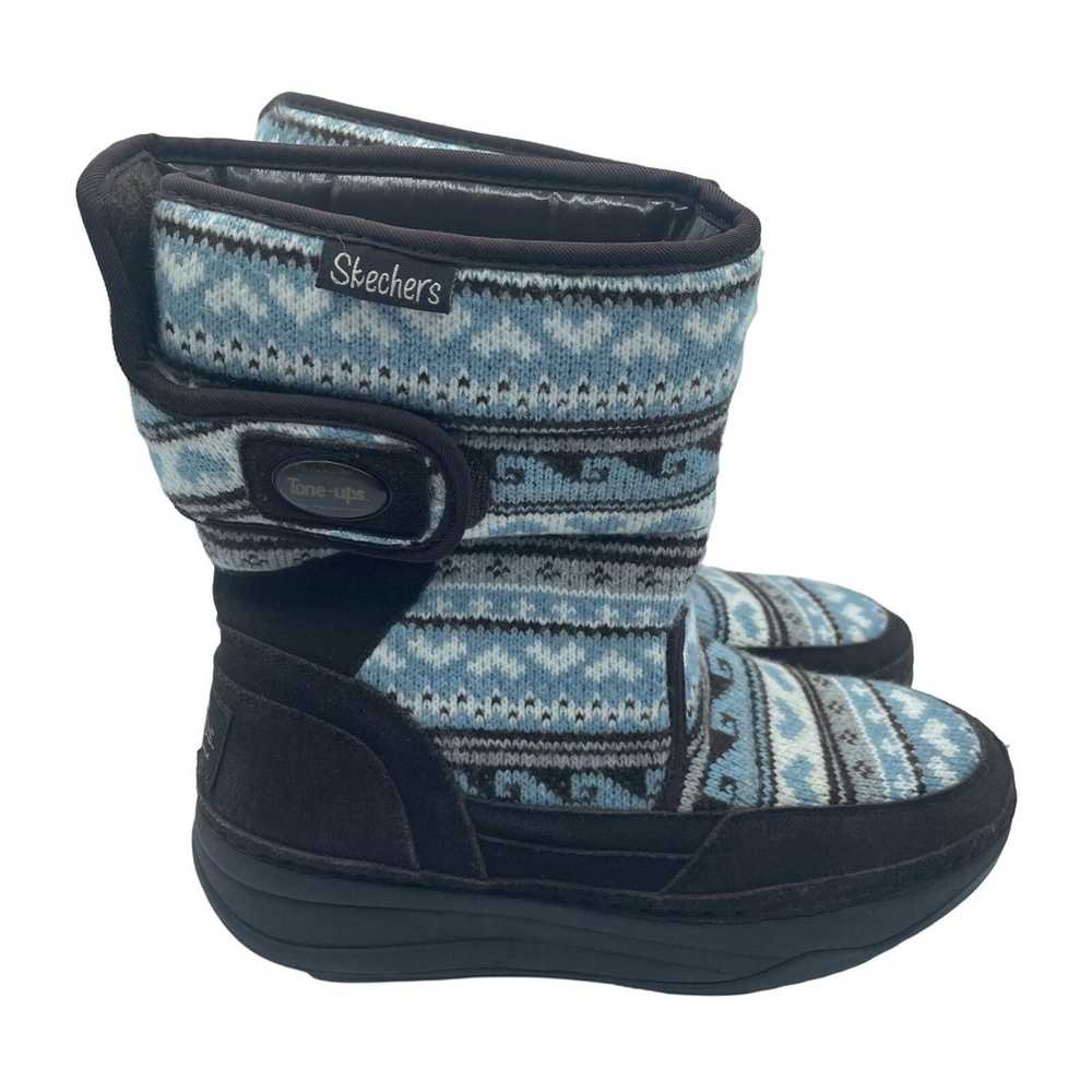 Skechers Tone Up Chalet Carve Snow Boots Blue Win… - image 1