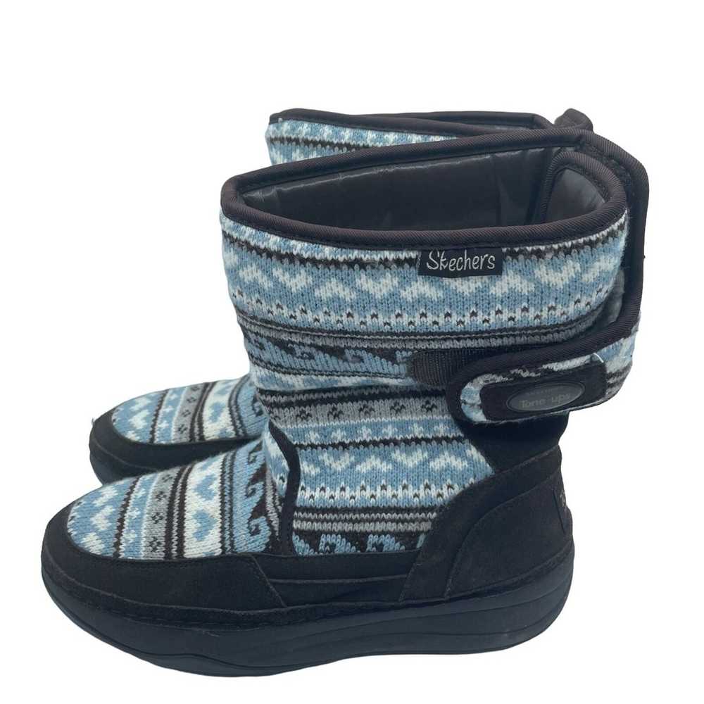 Skechers Tone Up Chalet Carve Snow Boots Blue Win… - image 2