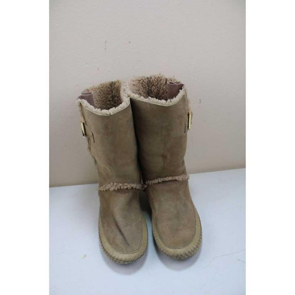 Tory Burch moccasin Style Suede Boots Tan Size 8 … - image 2