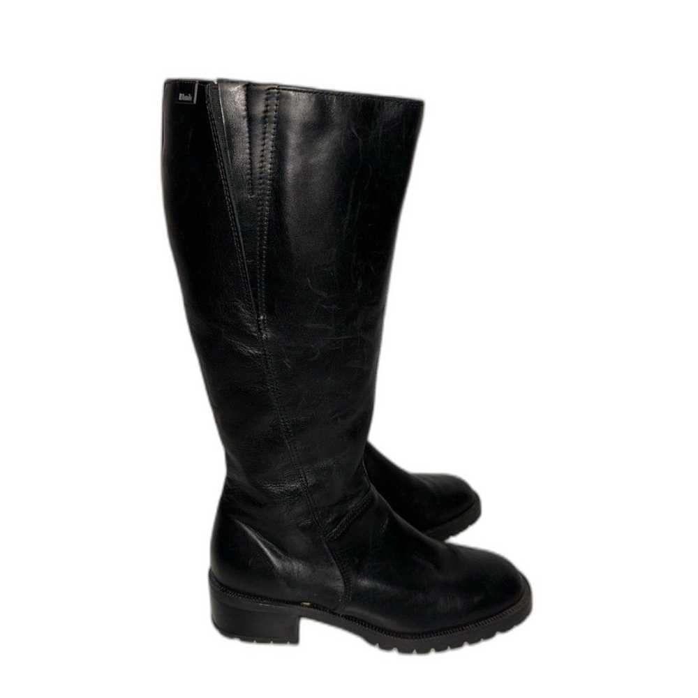 Blondo Knee High Waterproof Leather Black Boots S… - image 1