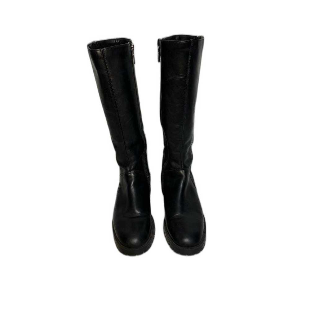 Blondo Knee High Waterproof Leather Black Boots S… - image 2