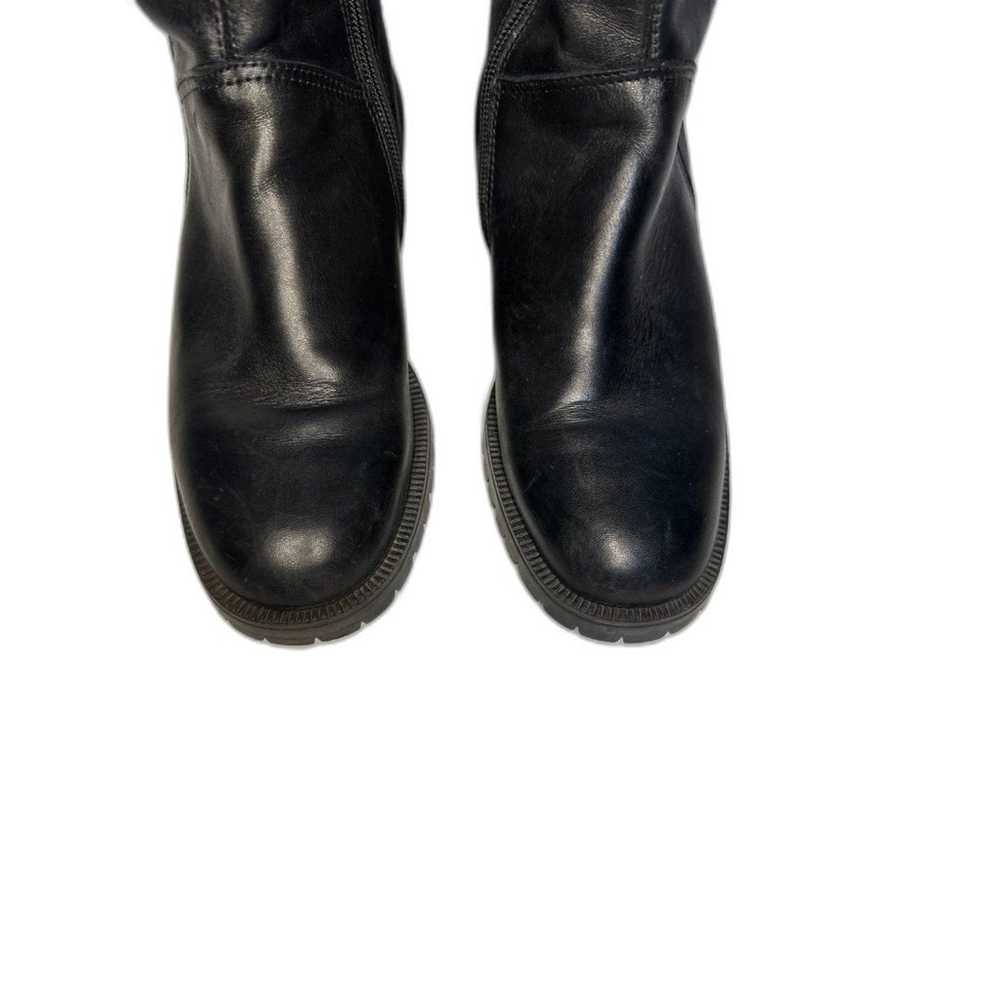 Blondo Knee High Waterproof Leather Black Boots S… - image 3