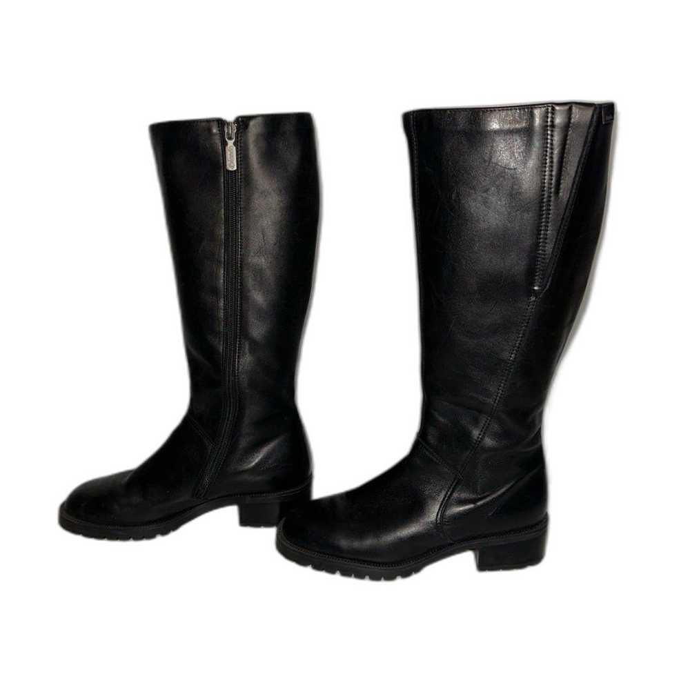 Blondo Knee High Waterproof Leather Black Boots S… - image 4