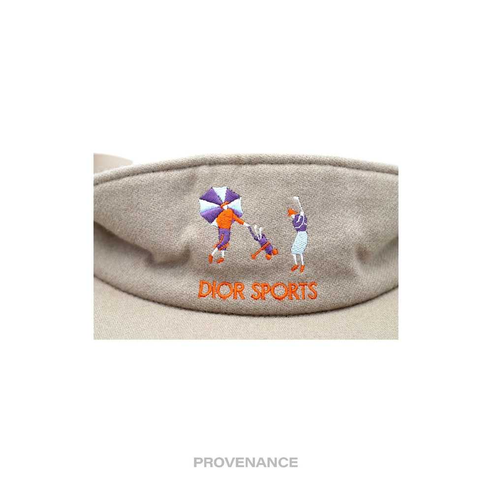 Dior 🔴 Dior Sports Golf Embroidered Visor - Sand - image 6