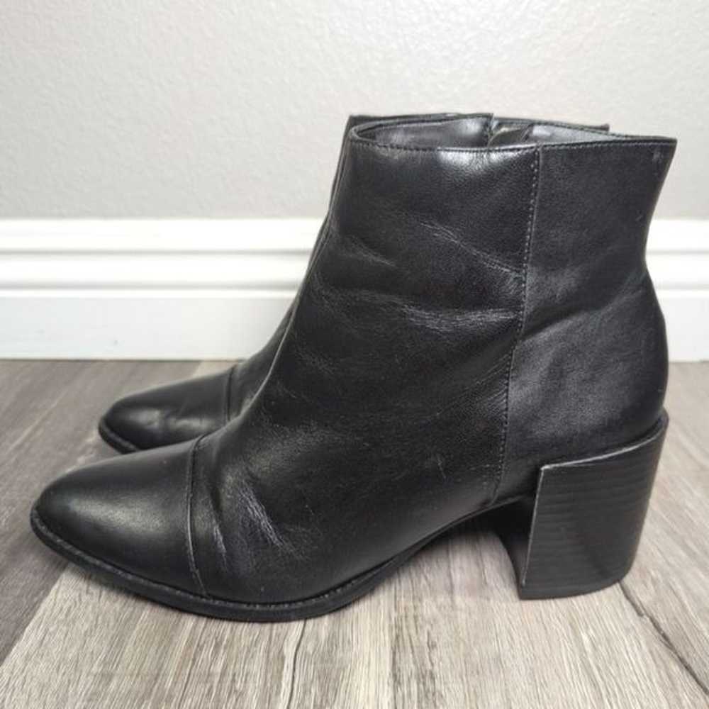 FiveSeventyFive Black leather pointy toe ankle bl… - image 3