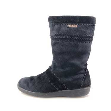 Tecnica Black Cow Hair Apres Ski Winter Boots - image 1