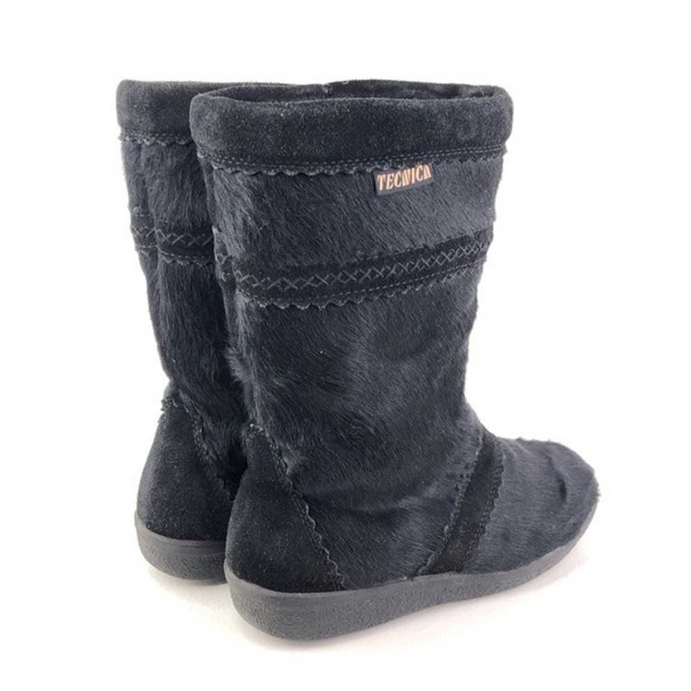 Tecnica Black Cow Hair Apres Ski Winter Boots - image 5