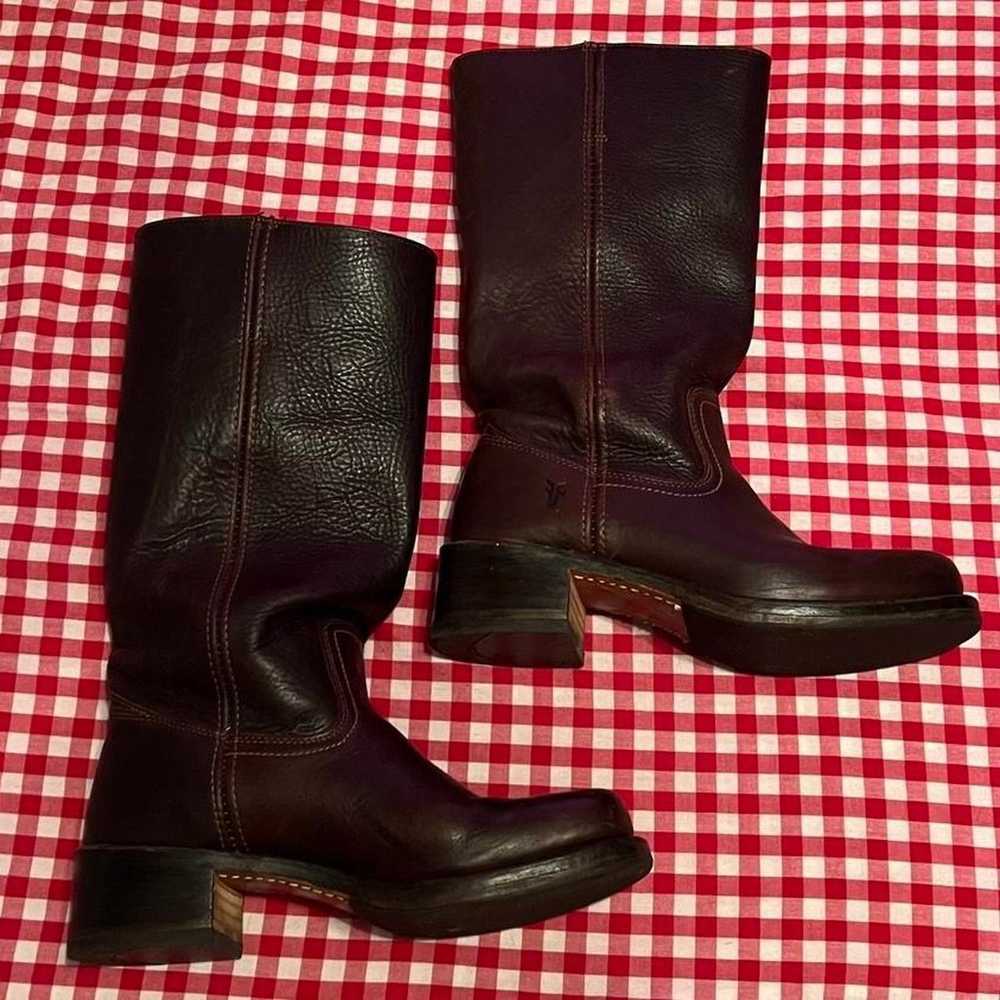 Dark brown Frye campus 14L boots - image 2