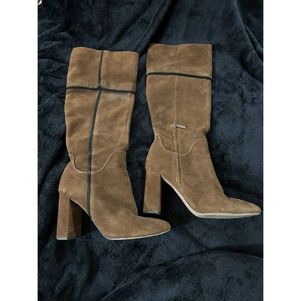 AD & Daughters Theodorah Suede Knee High Heeled B… - image 1