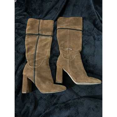 AD & Daughters Theodorah Suede Knee High Heeled B… - image 1