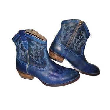 Ariat Unbridled Blue Western Ankle Boots 10007966 