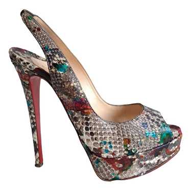 Christian Louboutin Python sandal