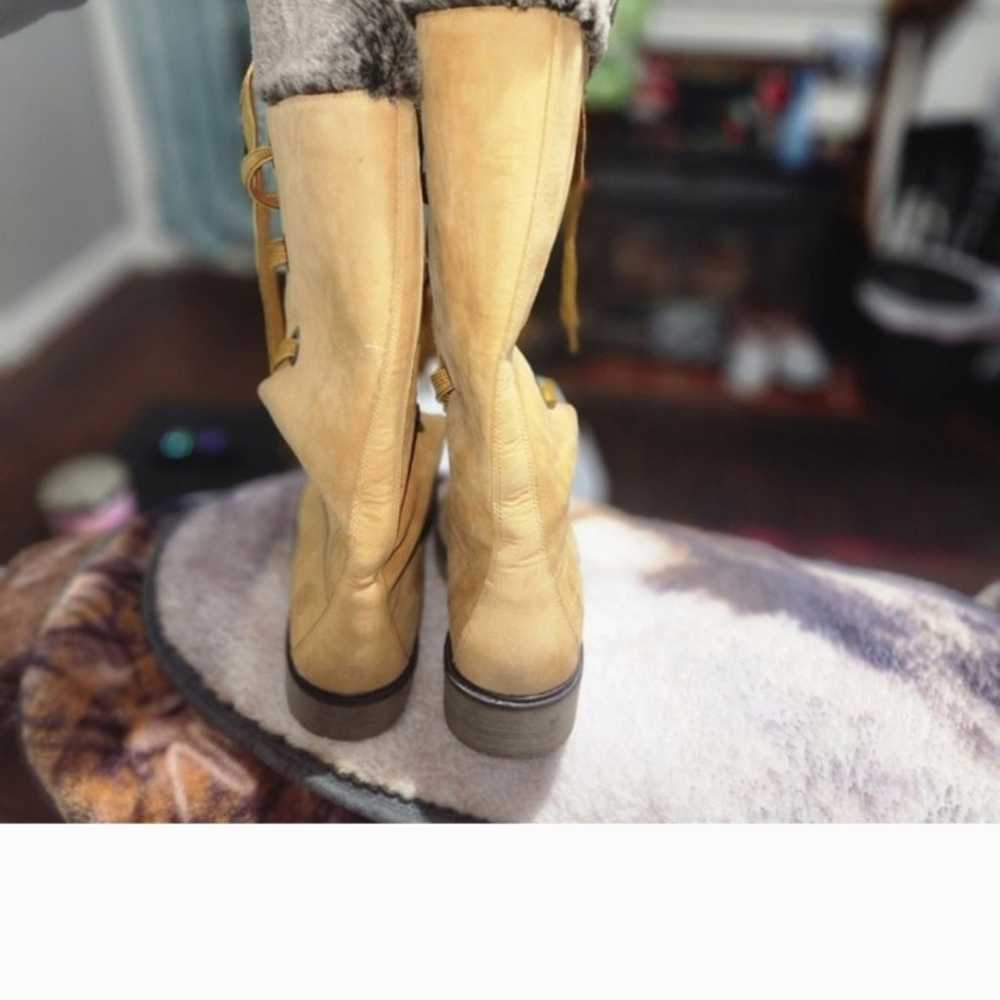 SUPER DUPER RARE Y2K!!!Timberland Mirney Faux Fur… - image 10