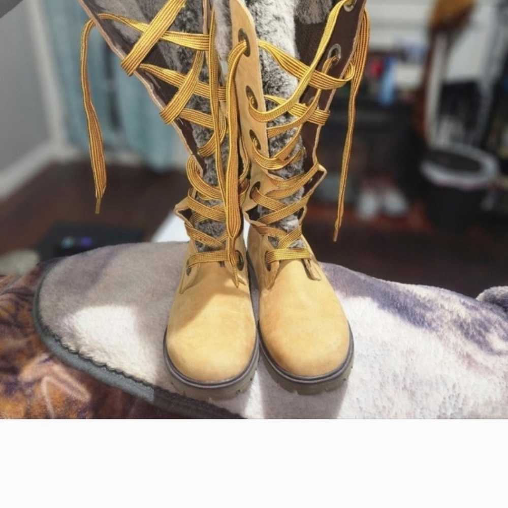 SUPER DUPER RARE Y2K!!!Timberland Mirney Faux Fur… - image 1