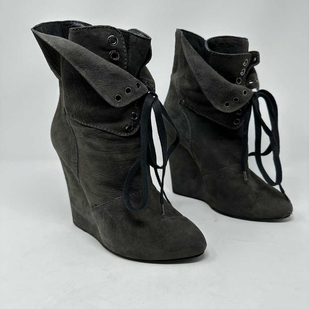 Giuseppe Zanotti for Thankoon Wedge Boot with Lac… - image 4