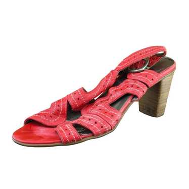 Fidji Sz 39 M Red Gladiator Leather Women Sandals