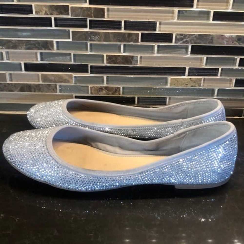 GB Gianni Bini silver sequin bling flats - image 3