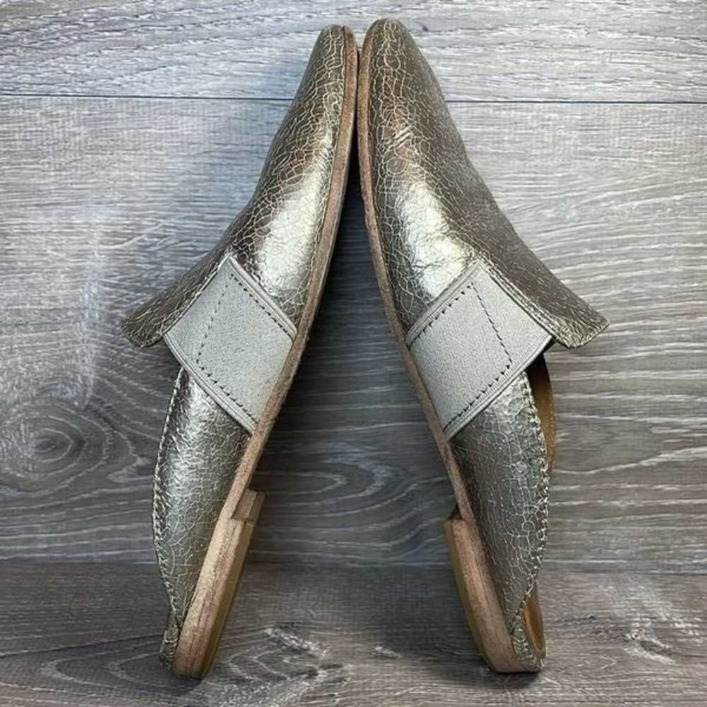 Frye Terri Gore Metallic Silver Crackled Leather … - image 10