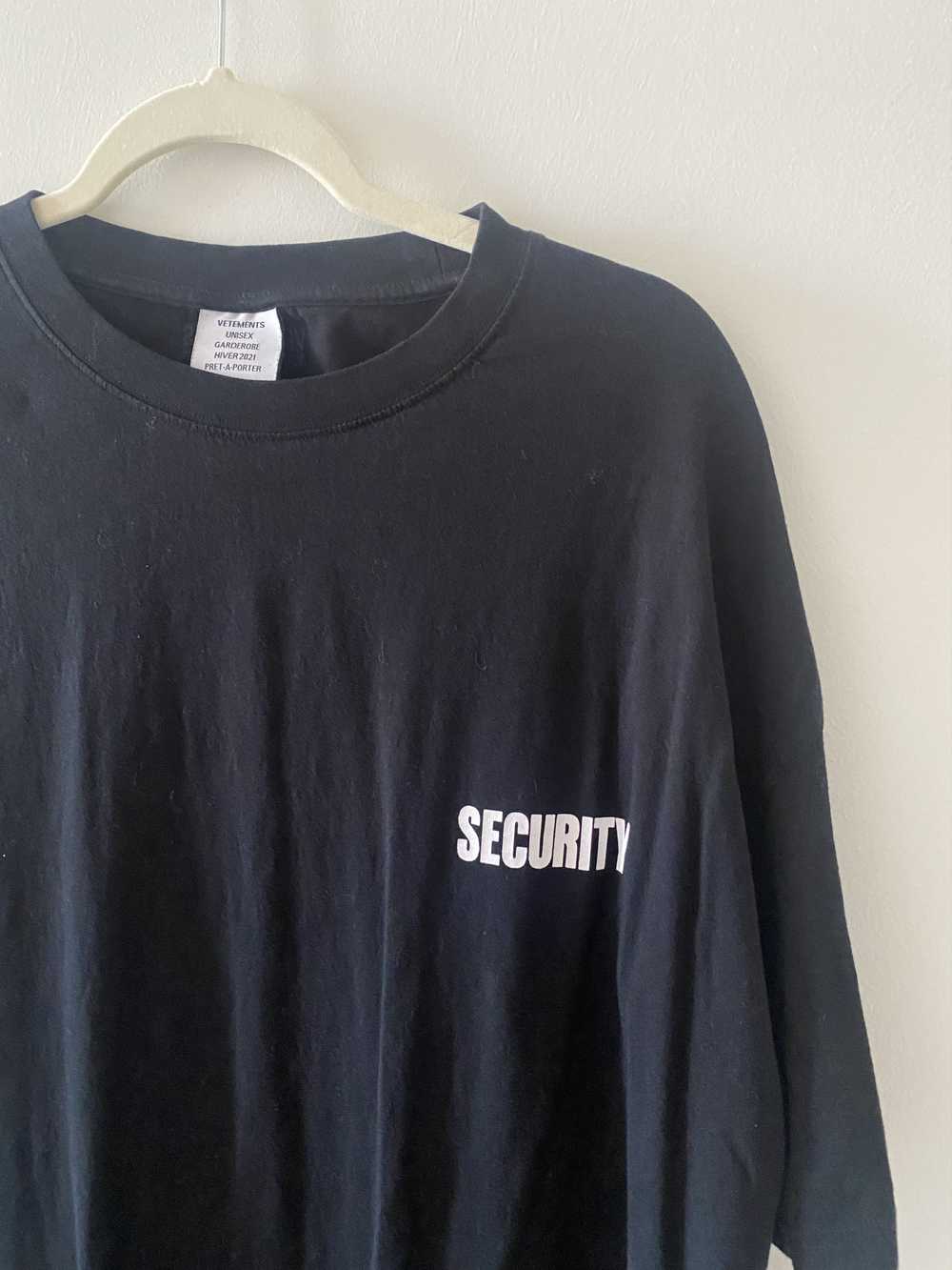 Vetements Rare Vetements Security T-Shirt - image 3