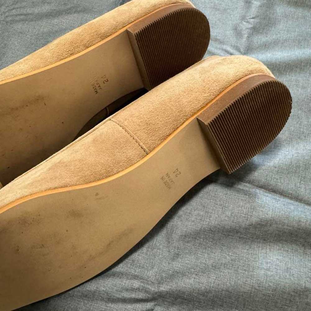 Camel flat shoes with ribbon, size 24 - image 2