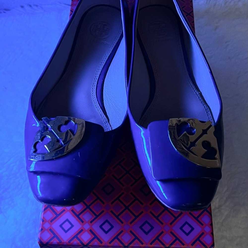 Tory Burch Toe Logo Square Flats - image 4