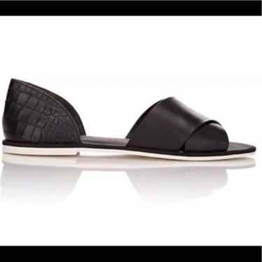 Vince Ida Open-Toe Leather Flat