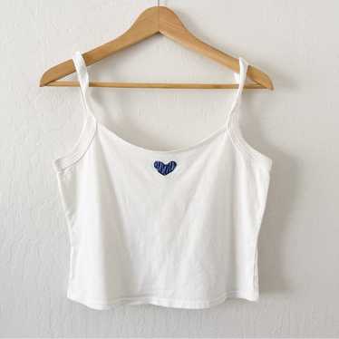 ESPRIT | Y2K Crop Top Heart Tank Cami - image 1