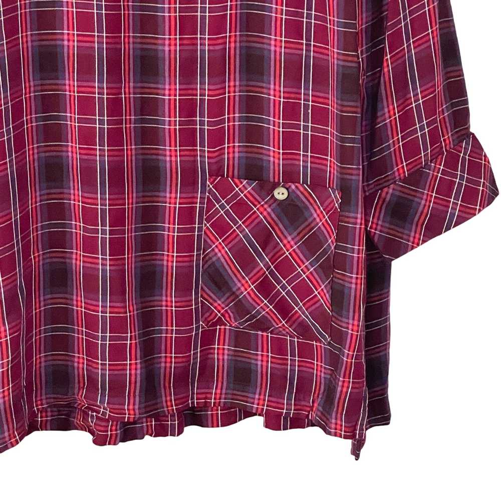 J. Jill Purple Plum Plaid Tunic Blouse Womens siz… - image 5