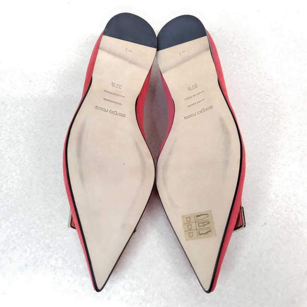 ★Almost unused★ Sergio Rossi 24.5cm Flat sr1 Poin… - image 10