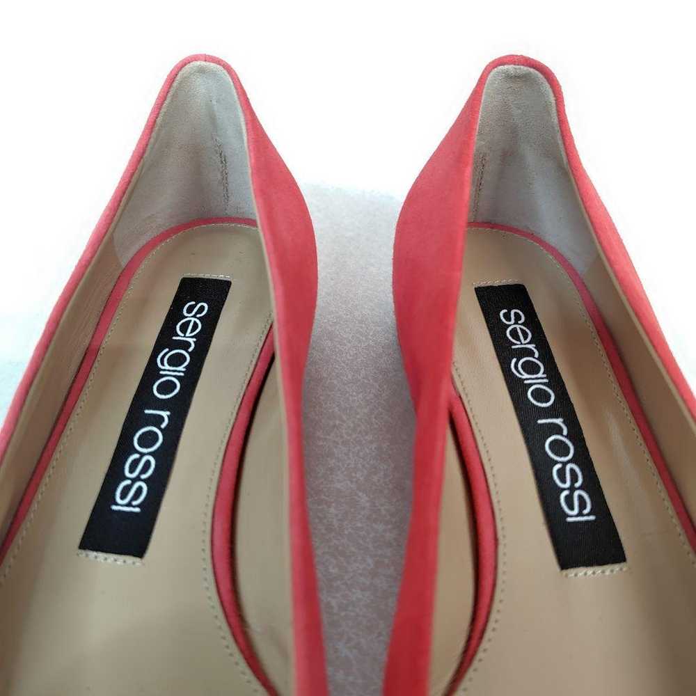 ★Almost unused★ Sergio Rossi 24.5cm Flat sr1 Poin… - image 6