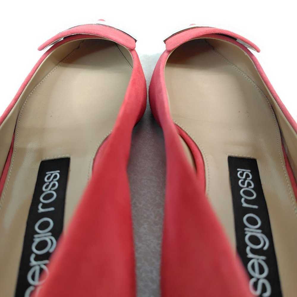 ★Almost unused★ Sergio Rossi 24.5cm Flat sr1 Poin… - image 7