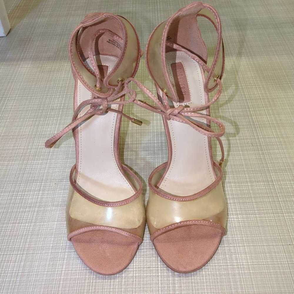 FOREVER 21 Beige Suede High Heels - image 1