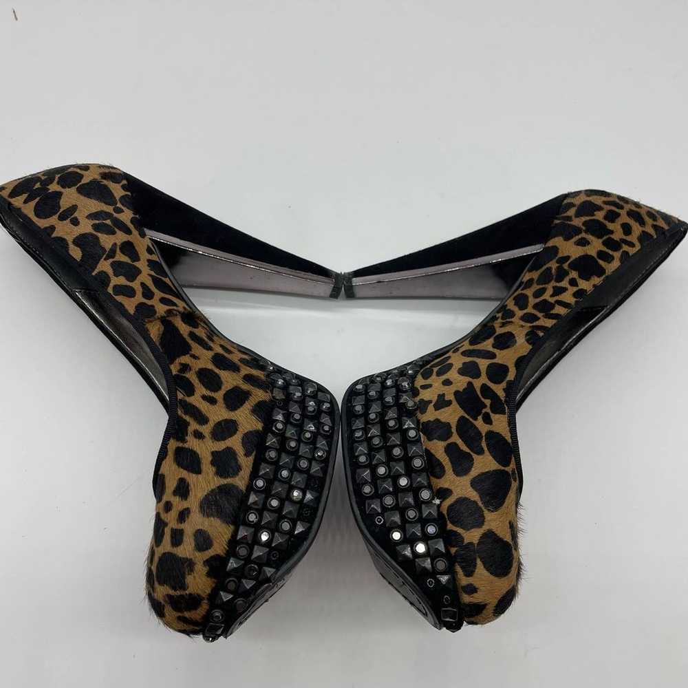 Sam Edelman Calf Hair Leopard Print Studded Heels - image 10