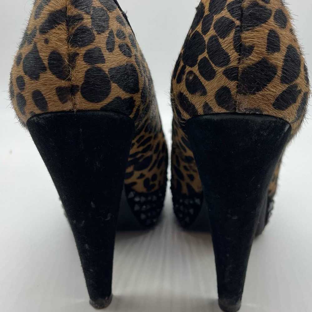 Sam Edelman Calf Hair Leopard Print Studded Heels - image 6