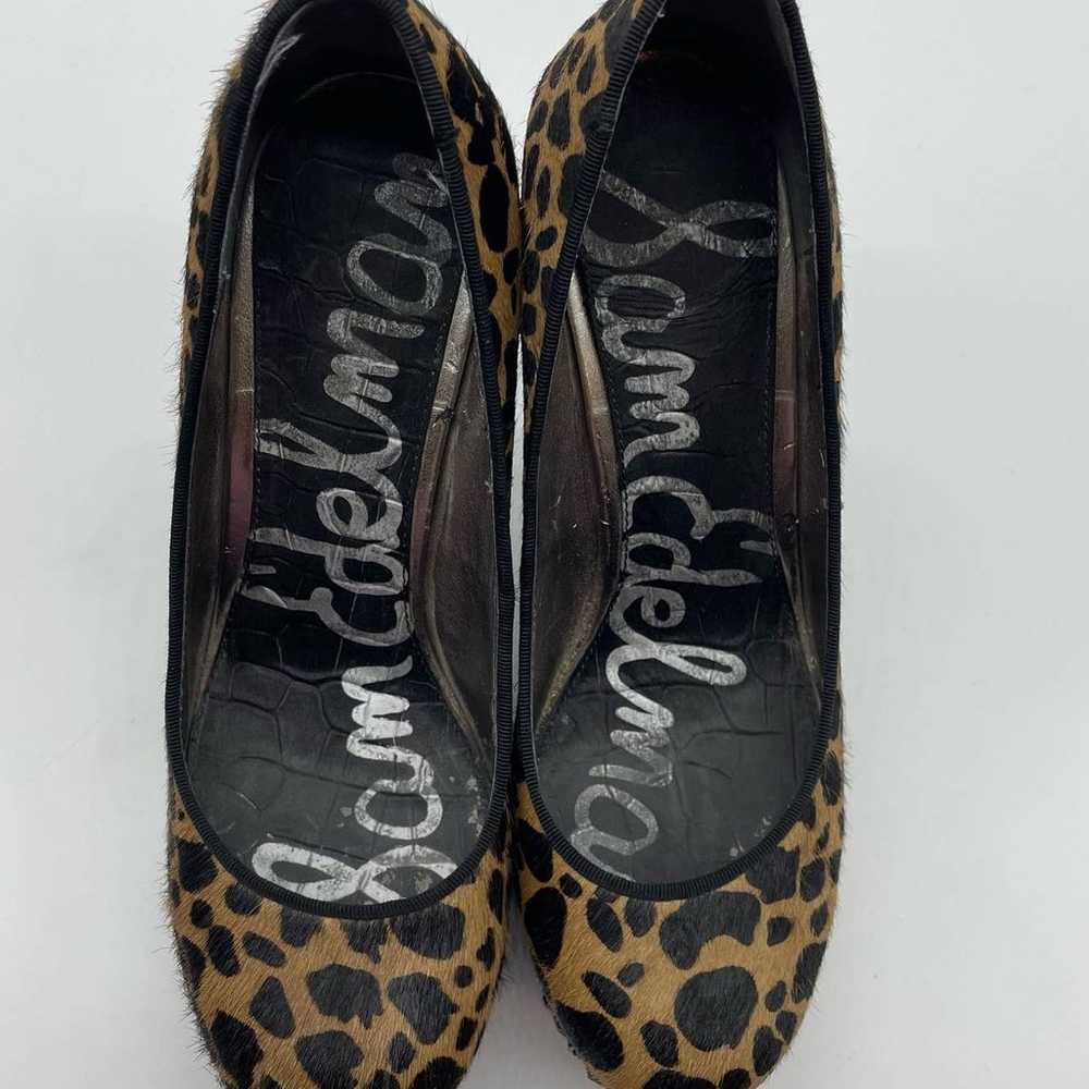 Sam Edelman Calf Hair Leopard Print Studded Heels - image 8