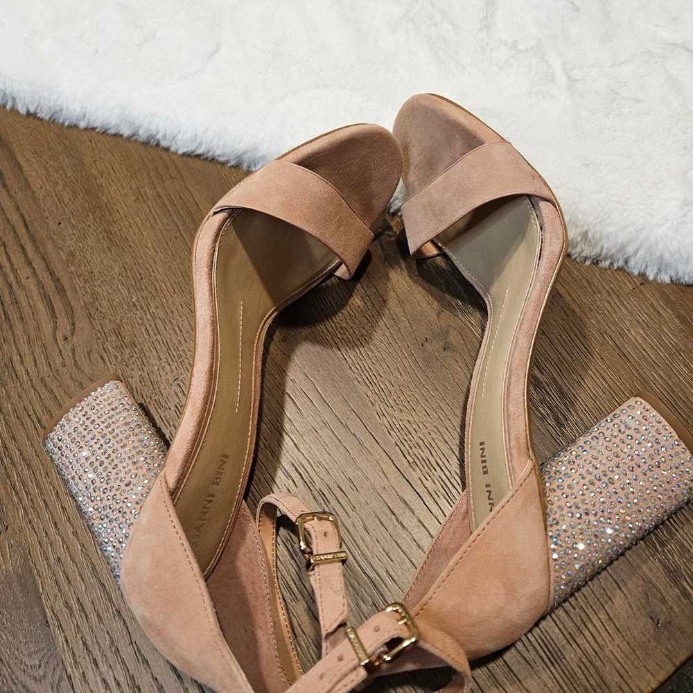 Stylish Blush Heels with Rhinestone Accents - image 2