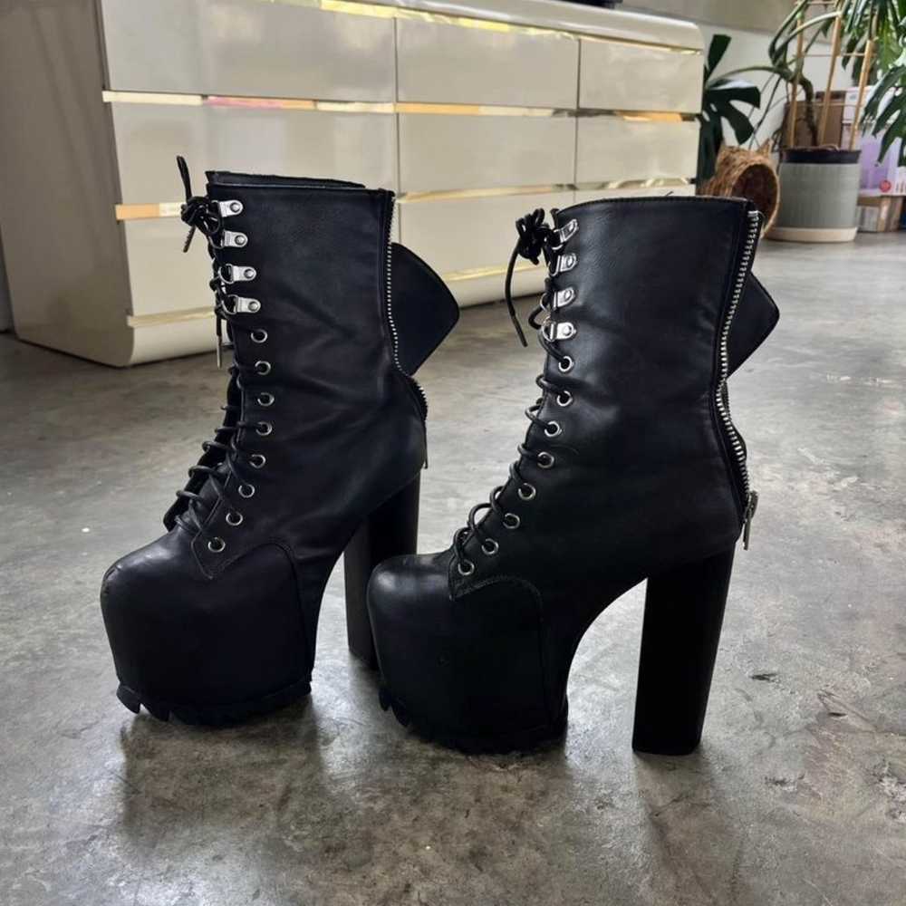 Dolls Kill Discontinued Goth boots high heeled ma… - image 1