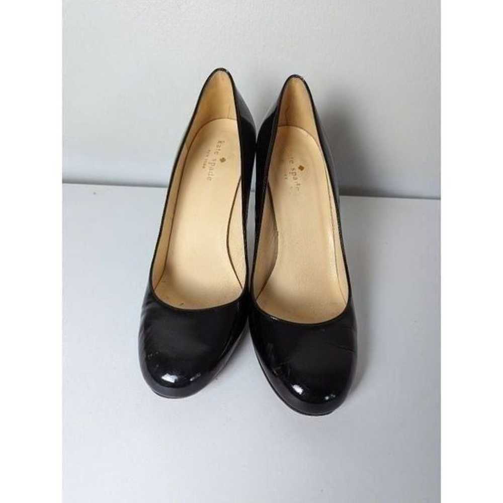 KATE SPADE Black Patent Leather Pumps Size 9B - image 3