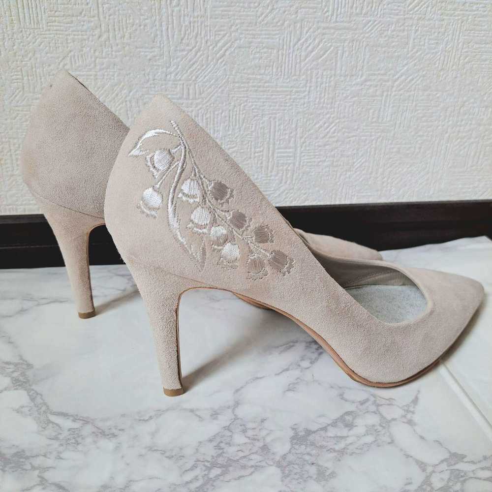 ANTEPRIMA Pumps 24 Beige Embroidery Shichi-Go-San… - image 8