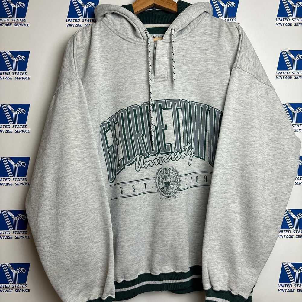 Vintage Vintage 90’s Georgetown University Hoodie… - image 2