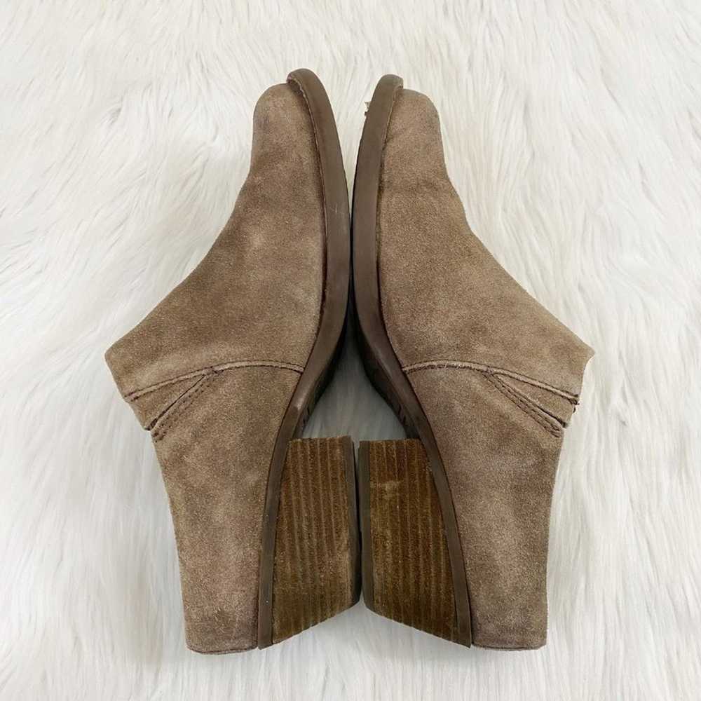 Born Taupe Suede Mules Women's Sz 9.5 EUC Almond … - image 7