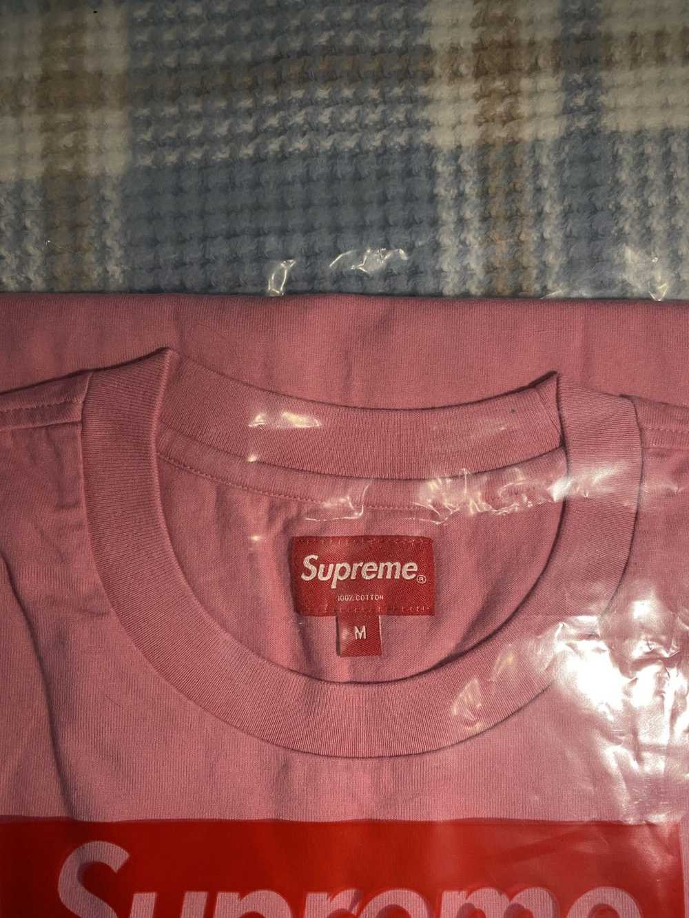 Supreme Supreme Pink Logo T-Shirt - image 3