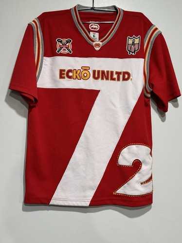 ECKO UNLTD アイスホッケーシャツ SEVEN DEUCE 72 Vintage ECKO Unlimited Seven Deuce Embroidered | Depop