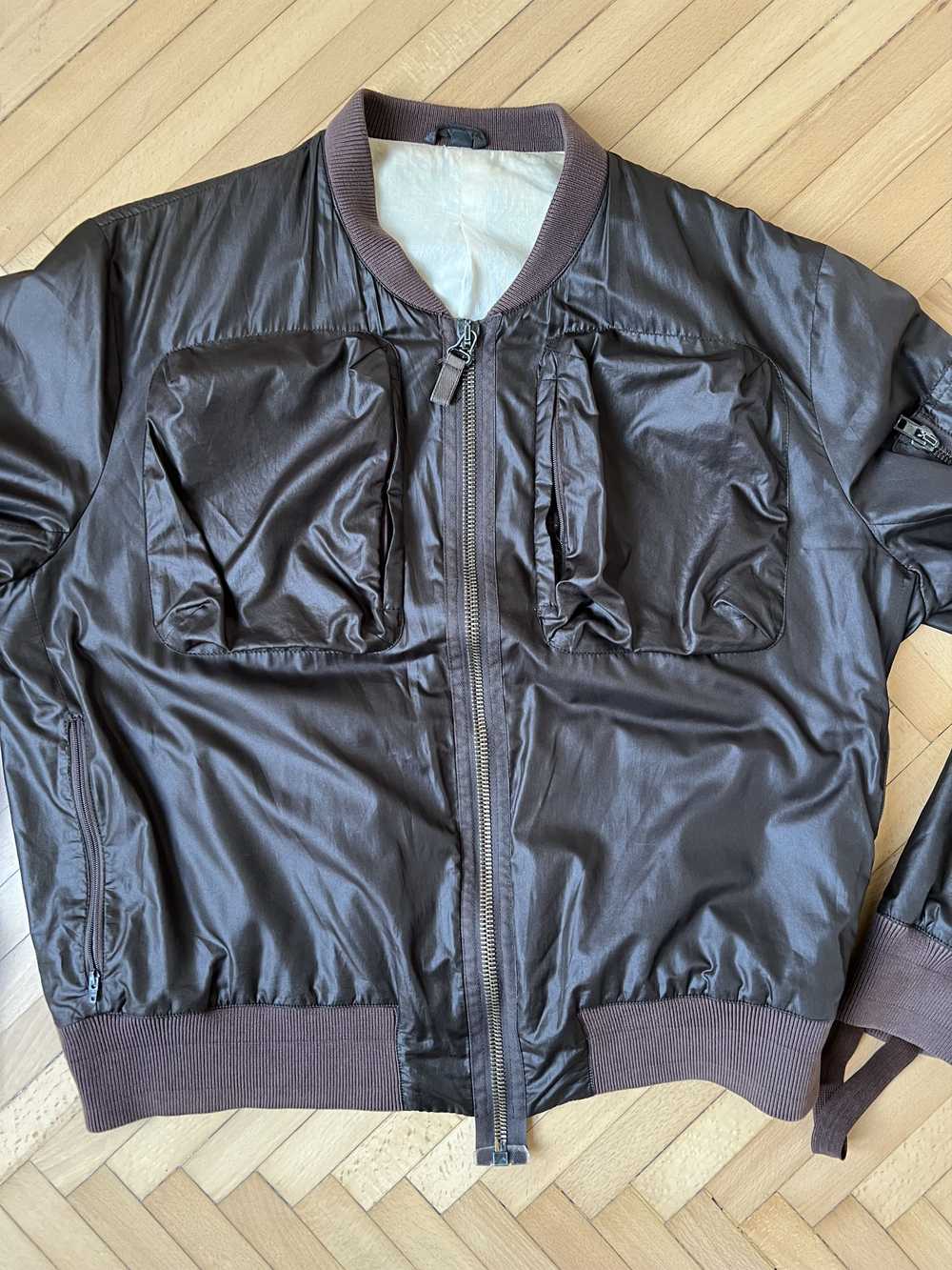 Helmut Lang HELMUT LANG satin cargo pocket bomber… - image 12