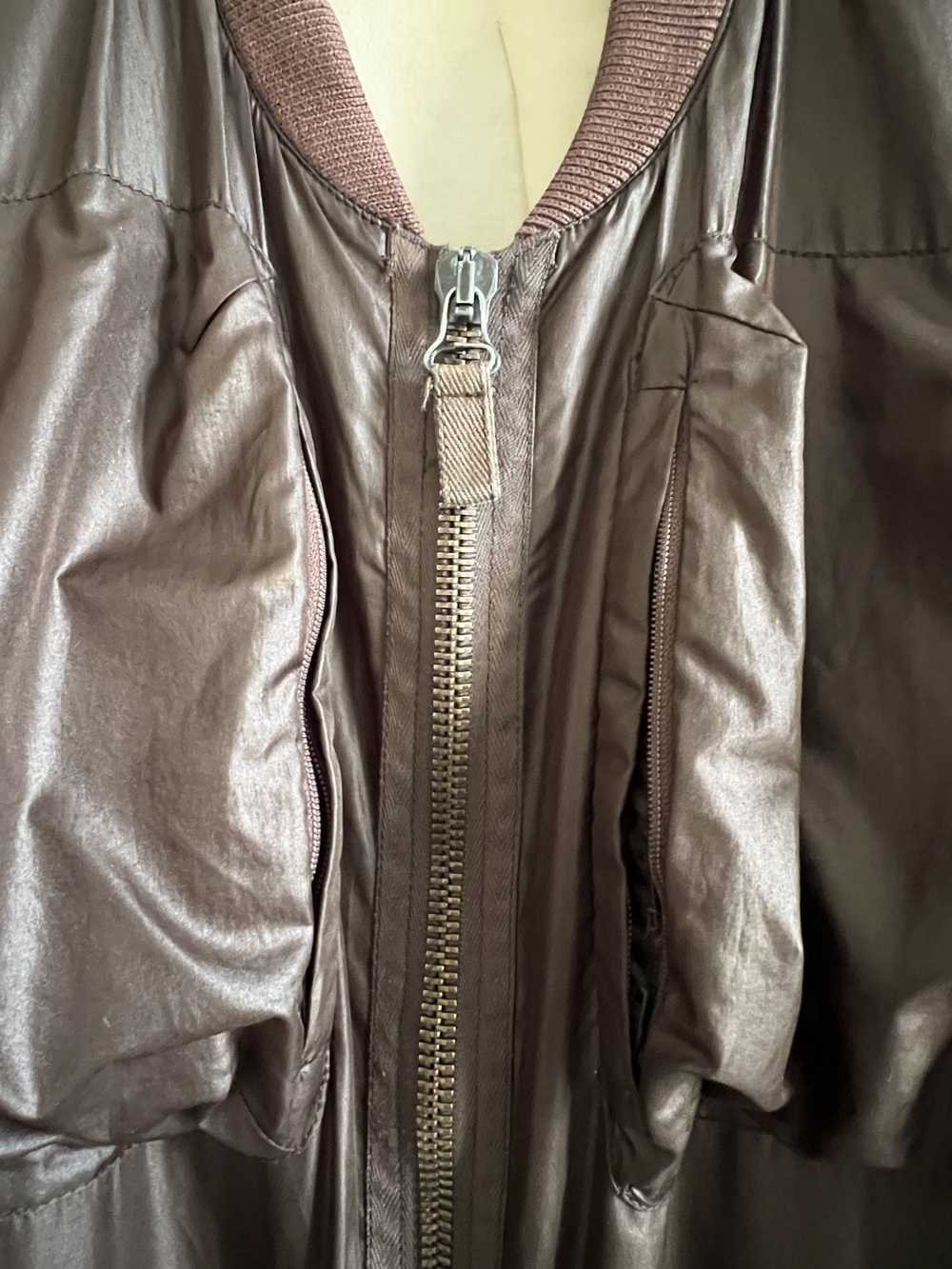 Helmut Lang HELMUT LANG satin cargo pocket bomber… - image 3