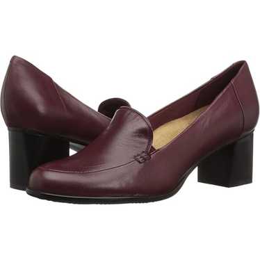 NWOT Trotters leather dard red burgundy quincy pum